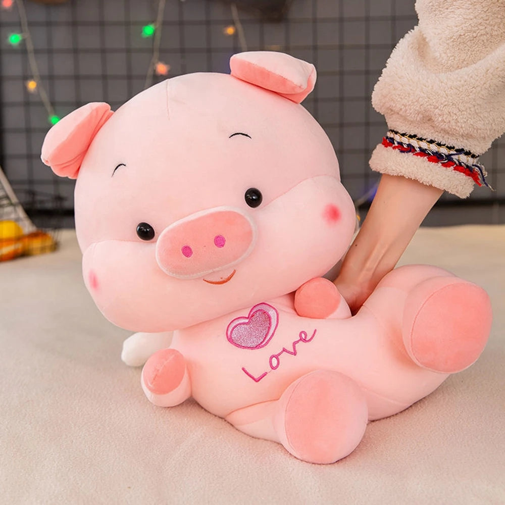 20cm Small And Delicate Angel Lucky Pig Plush Toy Lucky And Love To Sleep With Sitting Soft Doll Christmas Gifts For Children