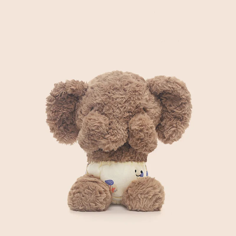 35cm Appease Baby Elephant Plush Toys Companion Elephant Plush Toys Shy Elephant Cartoon Animal Doll Children Birthday Gift