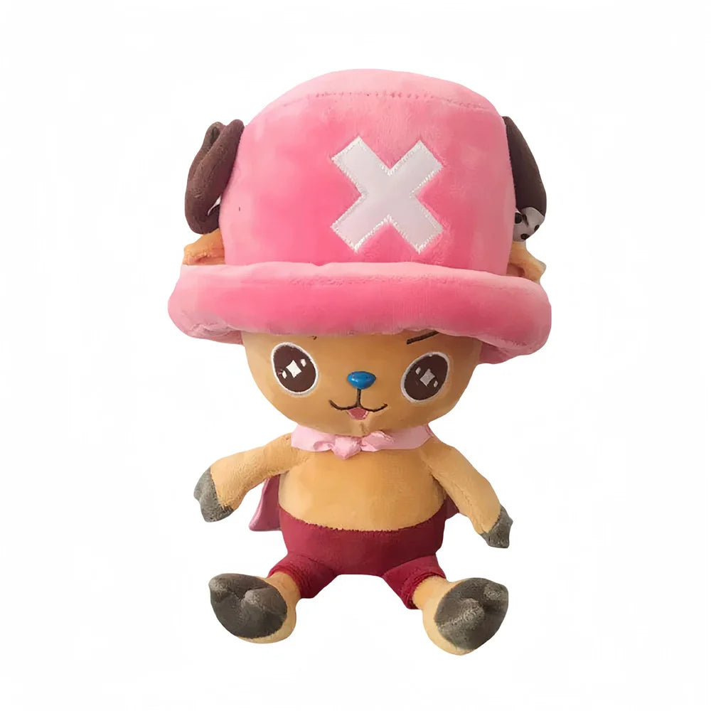 14-30cm/5.5-11.8in Genuine ONE PIECE Stuffed Plush Toy Kawaii Plush Keychain Toy Tony Chopper Soft Stuffed Plush Doll Keychain