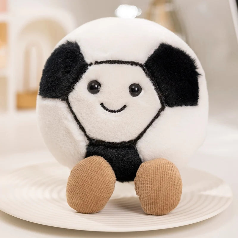 Adorable Basketball Football Tennis Baseball Billiards Plush Toys Soft Stuffed Balls Pillow Christmas Birthday Presents for Boys