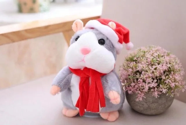 Cute Talking Hamster Speak Talk Sound Record Repeat Stuffed Plush Animal Kawaii Talking Hamster Mouse Toys For Children Gifts