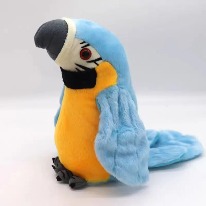 Talking Macaw Parrot Repeat What You Say Stuffed Animal Plush Toy Electronic Record Animated Bird Speaking Parrot Pet Plush Toys