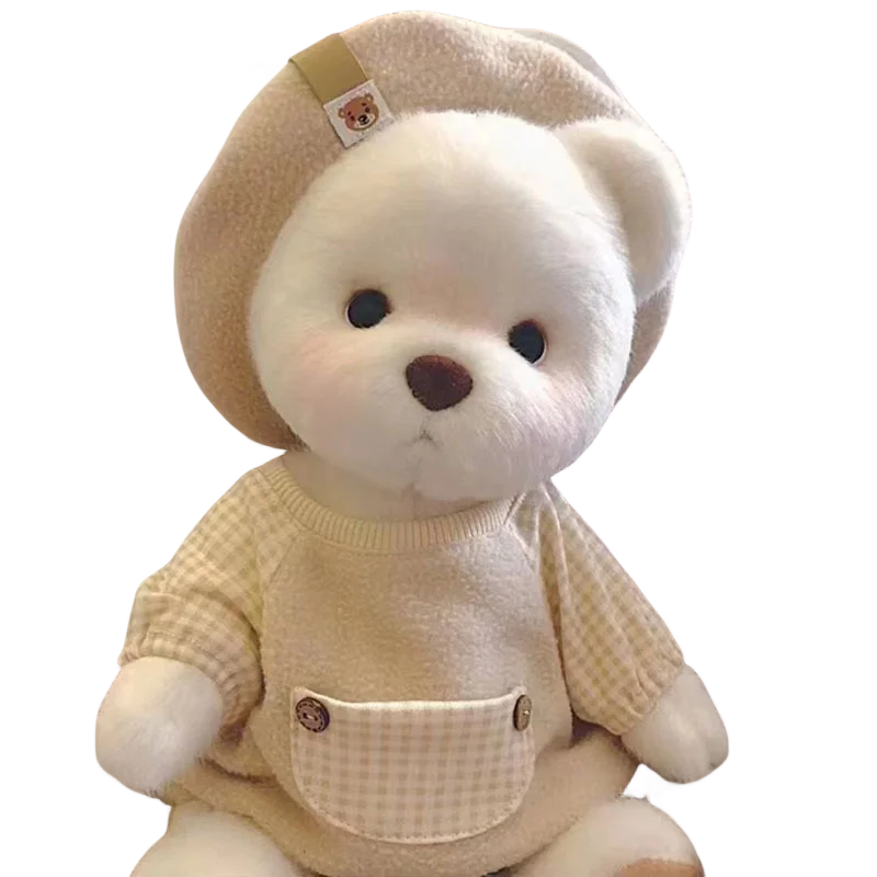 30cm Handmade Teddy Tale Bear Plush Toy Change Dress Baby Crawling Cloth Girl Hug Cuddly Plushie Doll for Girlfriend Gift