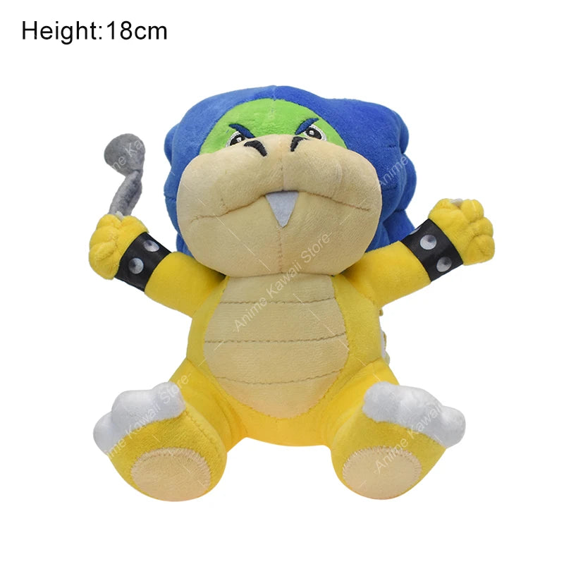 Bowser Bros Plush Toys King Koopa Bowser King JR Anime Cartoon Soft Stuffed Plush Toy Dolls For Children Birthday Christmas Gift