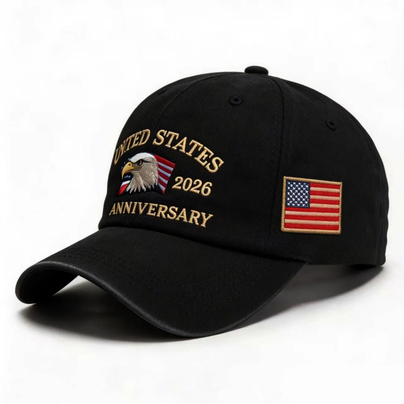 US Semiquincentennial 250th Anniversary Embroidered Baseball Cap | American Eagle & Flag Cotton Dad Hat Unisex