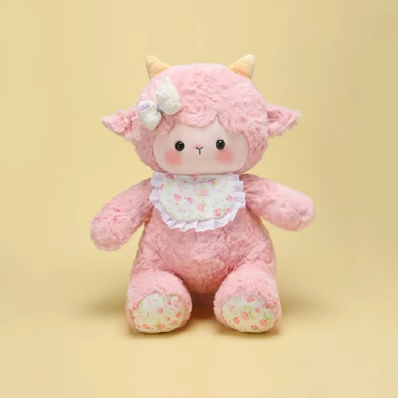 45cm bubu Cute little sheep doll plush toy pillow for girls to sleep with on the bed as a birthday gift for children