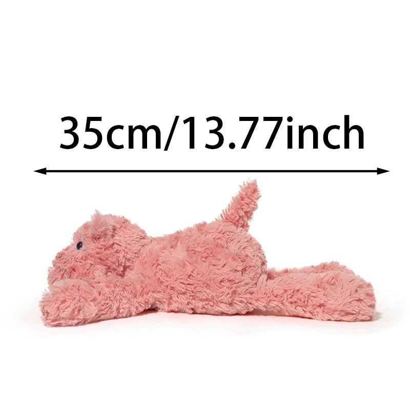 Pink Hippo Stuffed Plush Toys Cute Hippopotamus Sleep Pillow Companion Home Decor Adorable Gift Doll Birthday for Kids Girls Boy