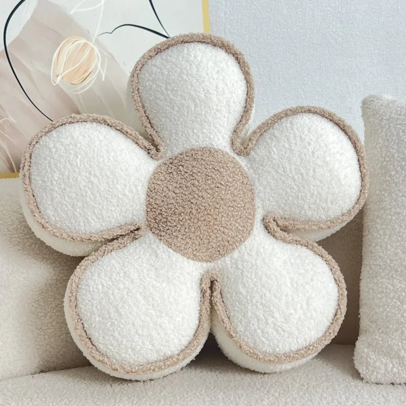 Flower Pillow Sofa Living Room Cushion Sunflower Bay Window Decoration Petal Luxury Bed Headrest Pillow Backrest Pad PP Cotton