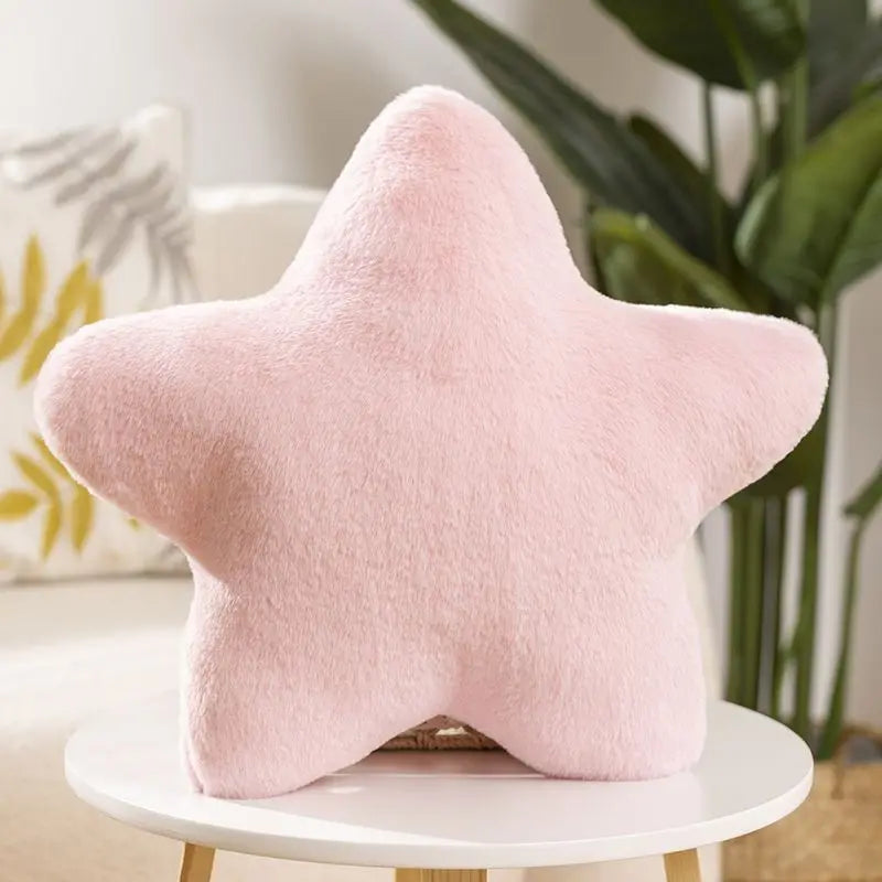 Multi-coloured star pillow super soft cute plush toy sleeping pillow for kids