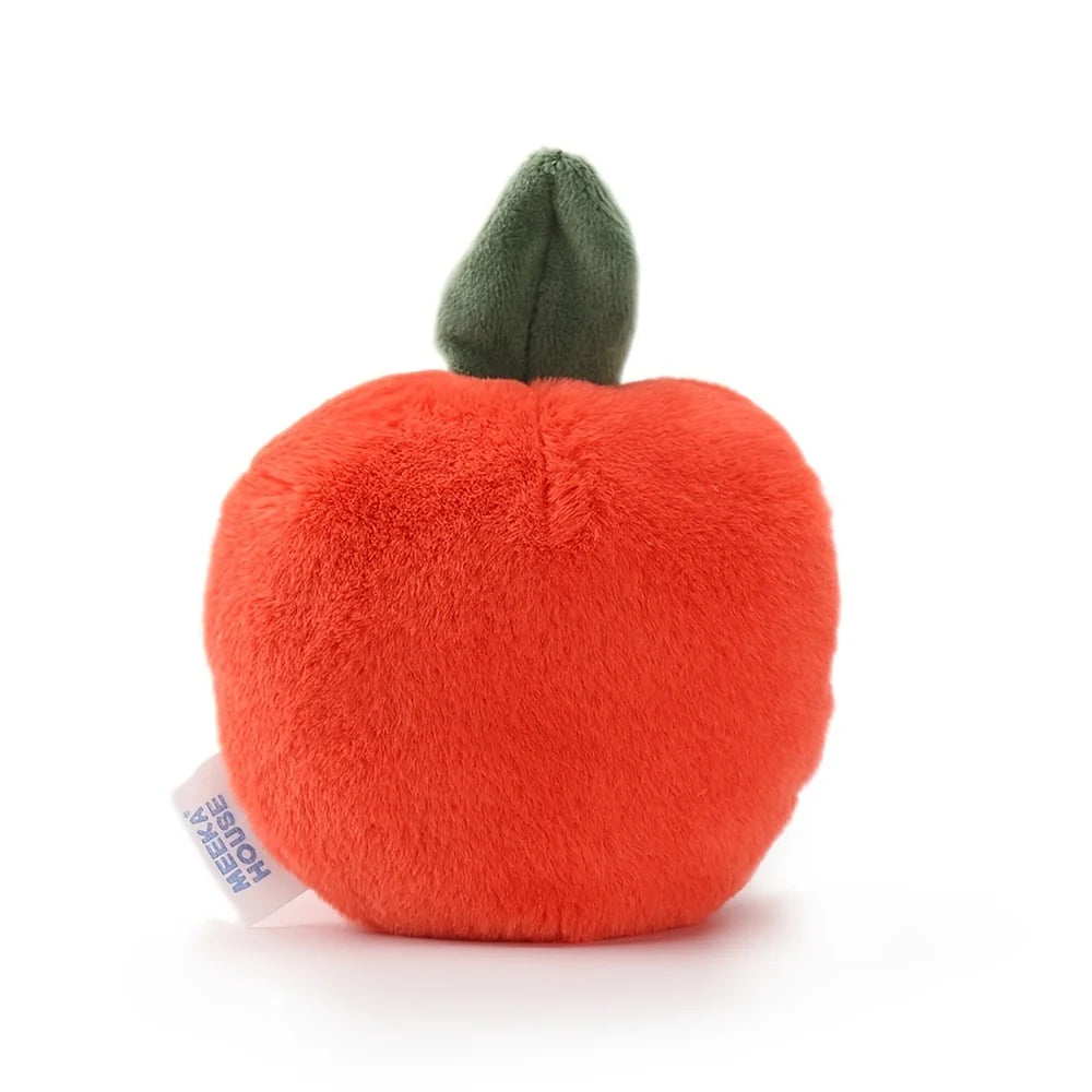 10cm Baby Sensory Cognition Plush Toy Simulation Red Apple Cute Expression Orchard Fruit Series Home Ornament Creative Fruit Toy