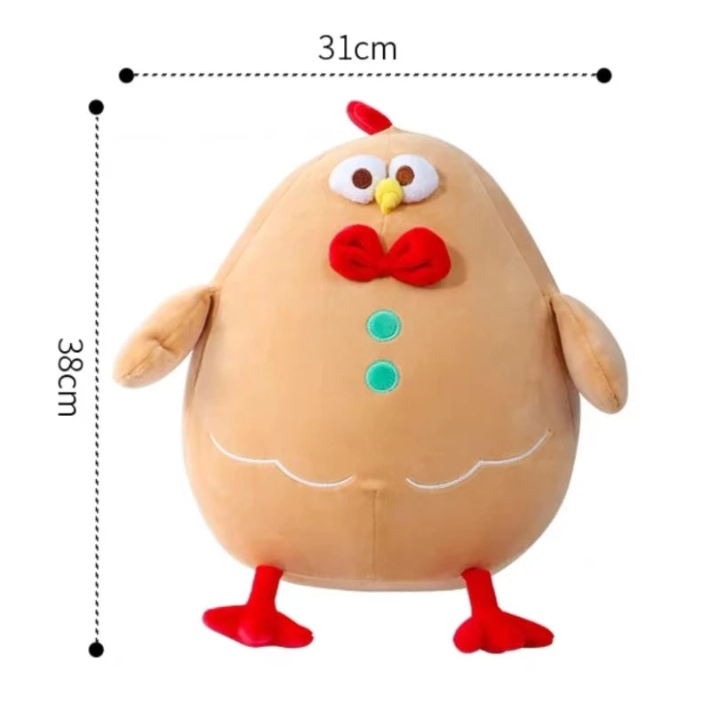 New Chicken&Leg Chicken Soft Gingerbread Chicken Dolls Decor Cartoon Simulation Fruit Animals Stuffed Toy Pillow Birthday Gifts
