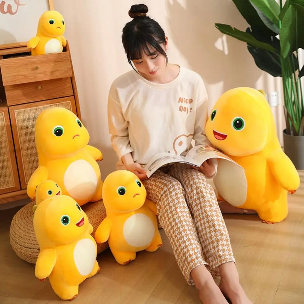 Healing Animal Doll Stuffed Animal Dinosaur Plush Doll Dragon Plush Toy Small Yellow Dinsour Toys Milk Dragon Plush Toys
