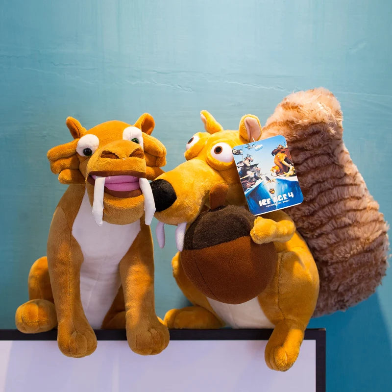 27cm Cute Soft Ice Age 3 Squirrel Pillow Stuffed Plush Toys Office Nap Pillow Home Comfort Cushion Decor Gift Doll Child