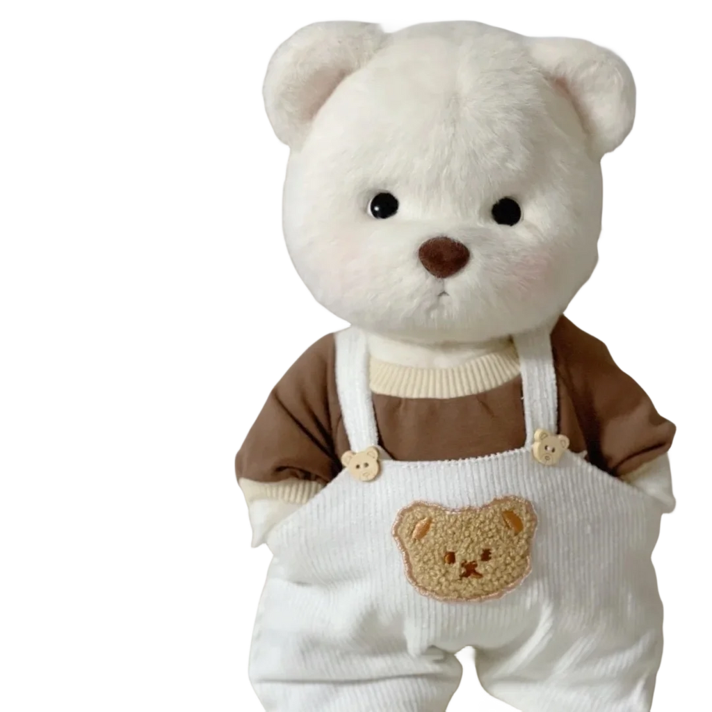 30cm Handmade Teddy Tale Bear Plush Toy Change Dress Baby Crawling Cloth Girl Hug Cuddly Plushie Doll for Girlfriend Gift