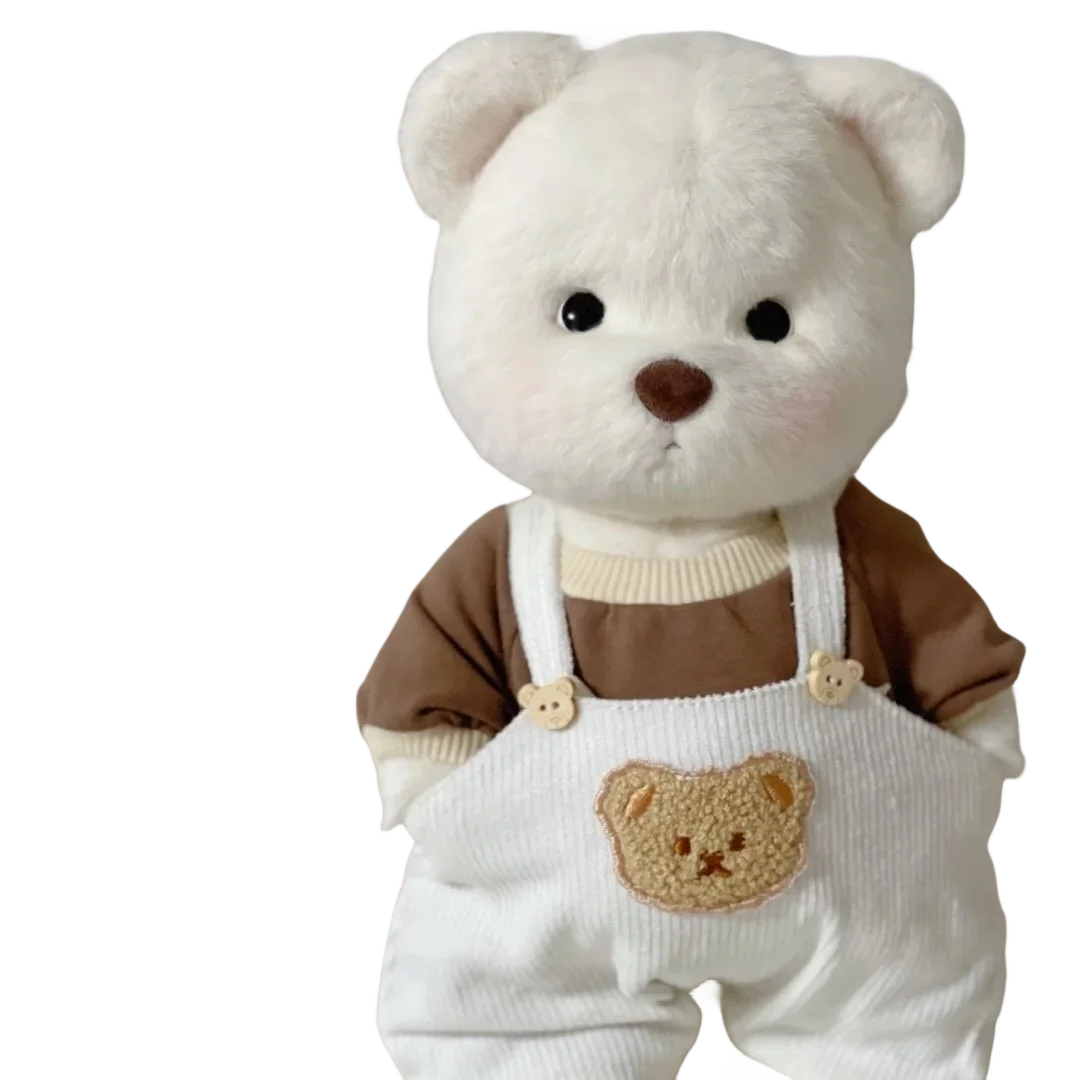 30cm Handmade Teddy Tale Bear Plush Toy Change Dress Baby Crawling Cloth Girl Hug Cuddly Plushie Doll for Girlfriend Gift