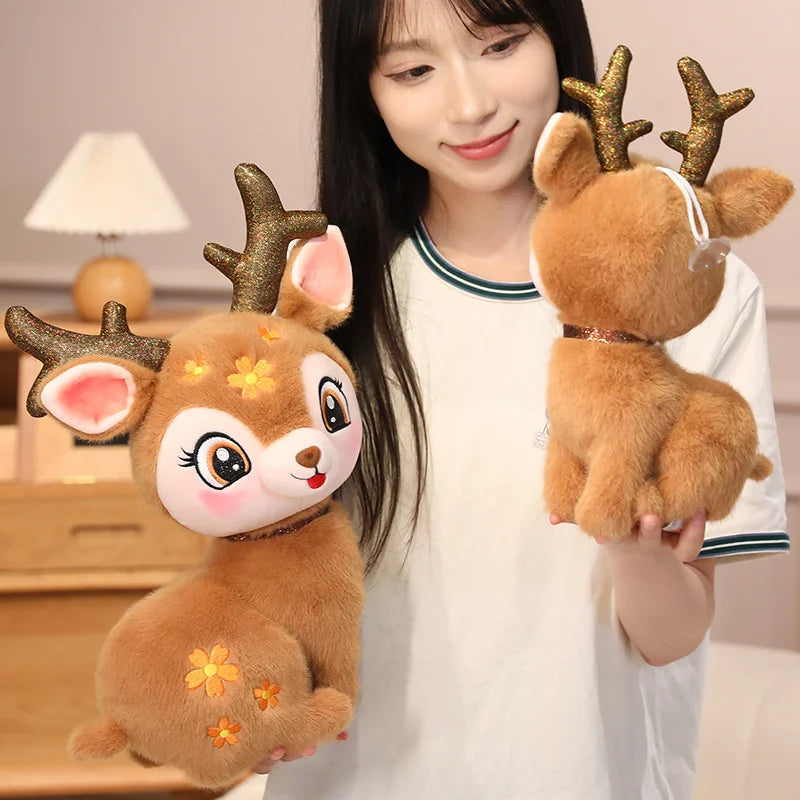 19/40cm Kawaii Giraffe Plush Toy Stuffed Soft Giraffe Dolls Lovely Deer Toys Deer Room Decor Birthday Gift