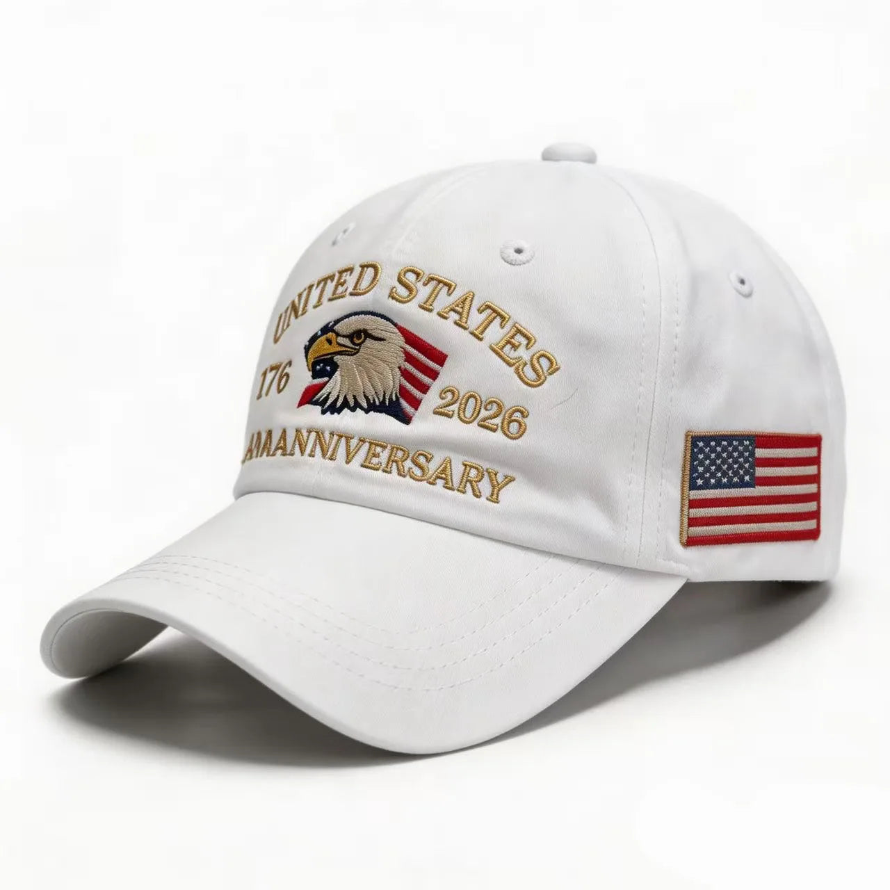 US Semiquincentennial 250th Anniversary Embroidered Baseball Cap | American Eagle & Flag Cotton Dad Hat Unisex