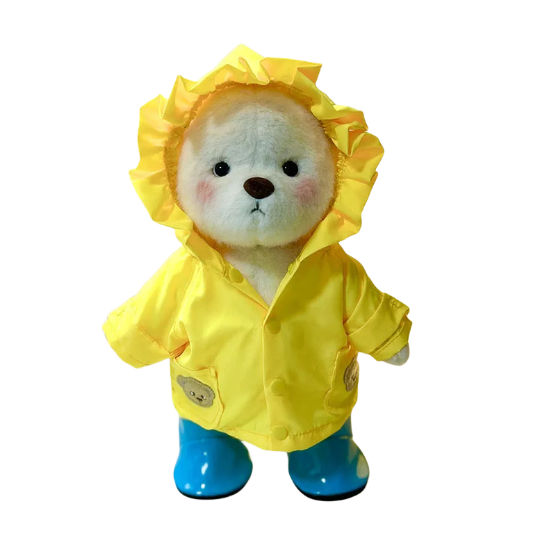 30cm Handmade Teddy Tale Bear Plush Toy Change Dress Baby Crawling Cloth Girl Hug Cuddly Plushie Doll for Girlfriend Gift