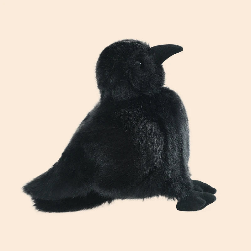15-30cm Cute Lifelike Crow Bird Plush Toy Soft Pillow Black Bird Stuffed Plush Animals Kids Toy Gift For Children Birthday Gift