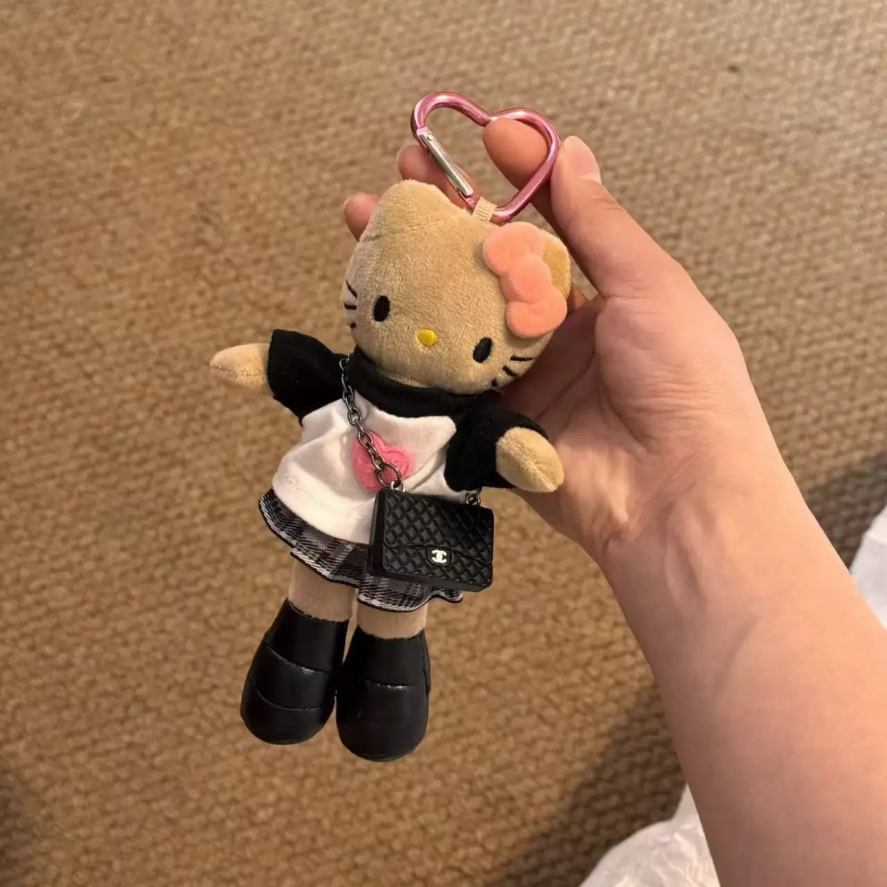 Sanrio Hobby Long Legs Hello Kitty Cartoon Translated Mixed Style Series Plush Doll Pendant Bags and Dresses Birthday Gift