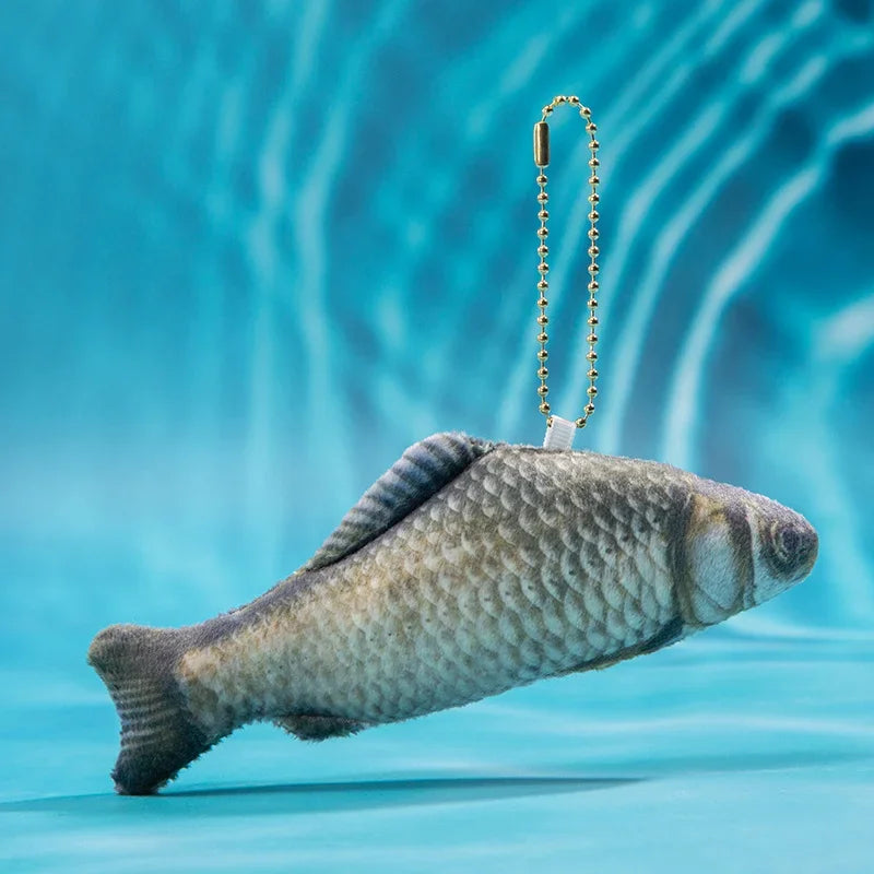 New Marine Animal Pendant Crab Lobster Devil Fish Octopus Sardine Oyster Fish Plush Doll Soft Stuffed Toys Key Ring Cartoon Gift