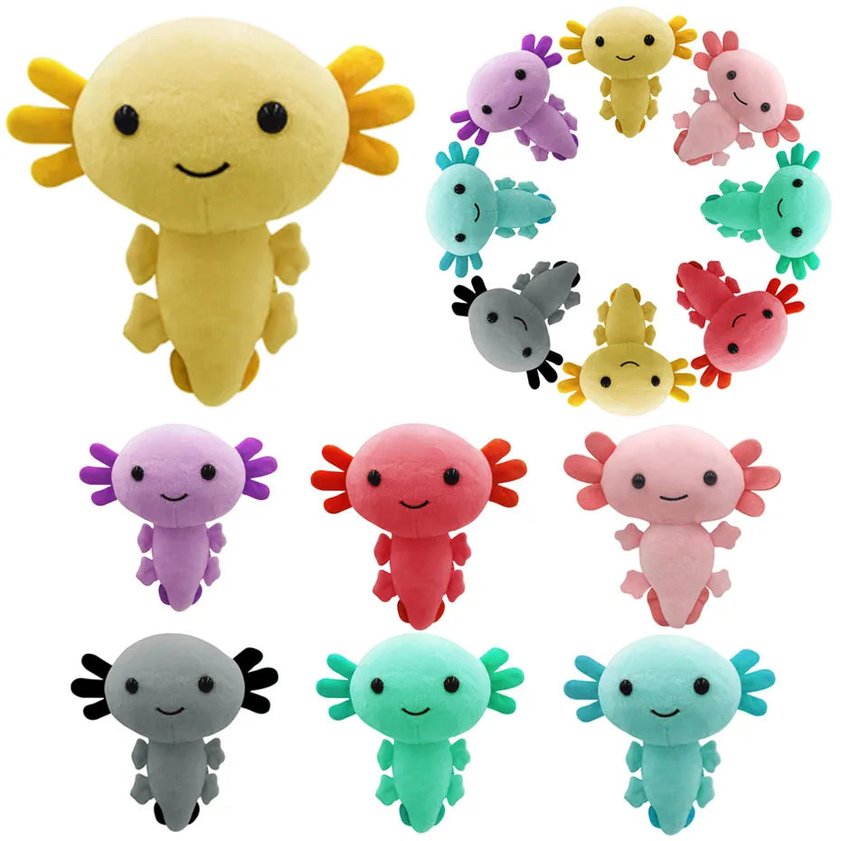 Axolotl Plush Toy Cute Axolotl Animal Stuffed Plush Doll For Kid Birthday Christmas Gift Plush Comfort Room Decoration Toys