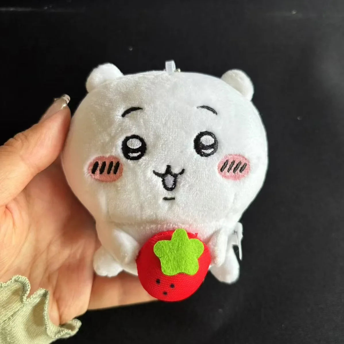 8cm New Product Self-deprecating Bear Peach Limited Doll Girl Bag Plush Pendant Cute Cartoon Toy Keychain Decoration School Gift