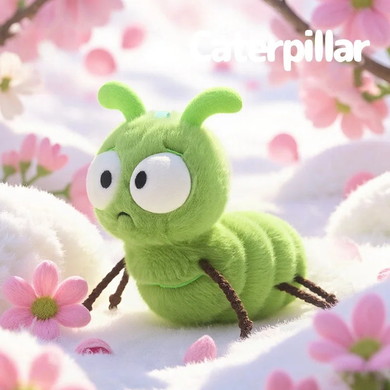 16cm Cartoon Funny Insect Series Plush Toys Soft Cute Caterpillar Stuffed Animals Perfect Birthday Gifts for Kids Girls or Boys