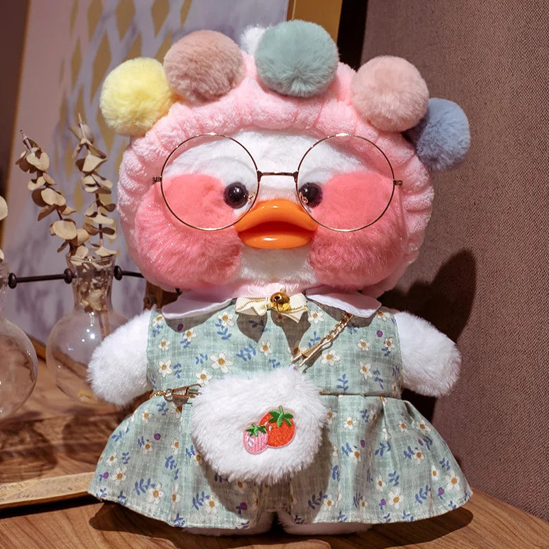 New plush Cute Lafan Duckes Cafe Duckes 30cm Doll Plush Toy Stuffed Soft Doll Kawaii Animal Pillow Birthday Gift for Kids