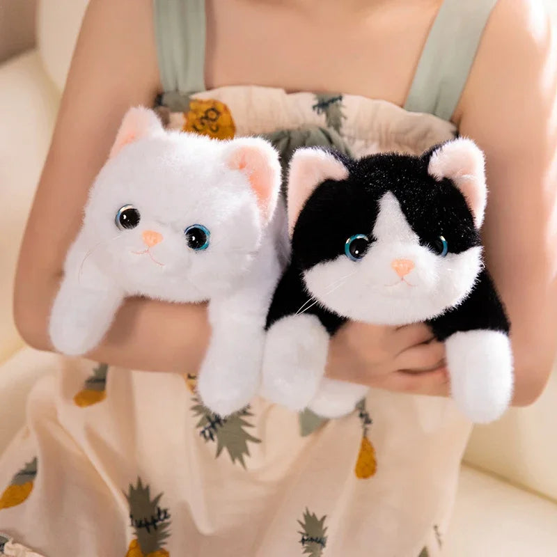 Simulation Cat Plush Toys Soft Stuffed Kitten Model Fake Cats Realist Animals For Kids Girls Birthday Valentine's Day Gift