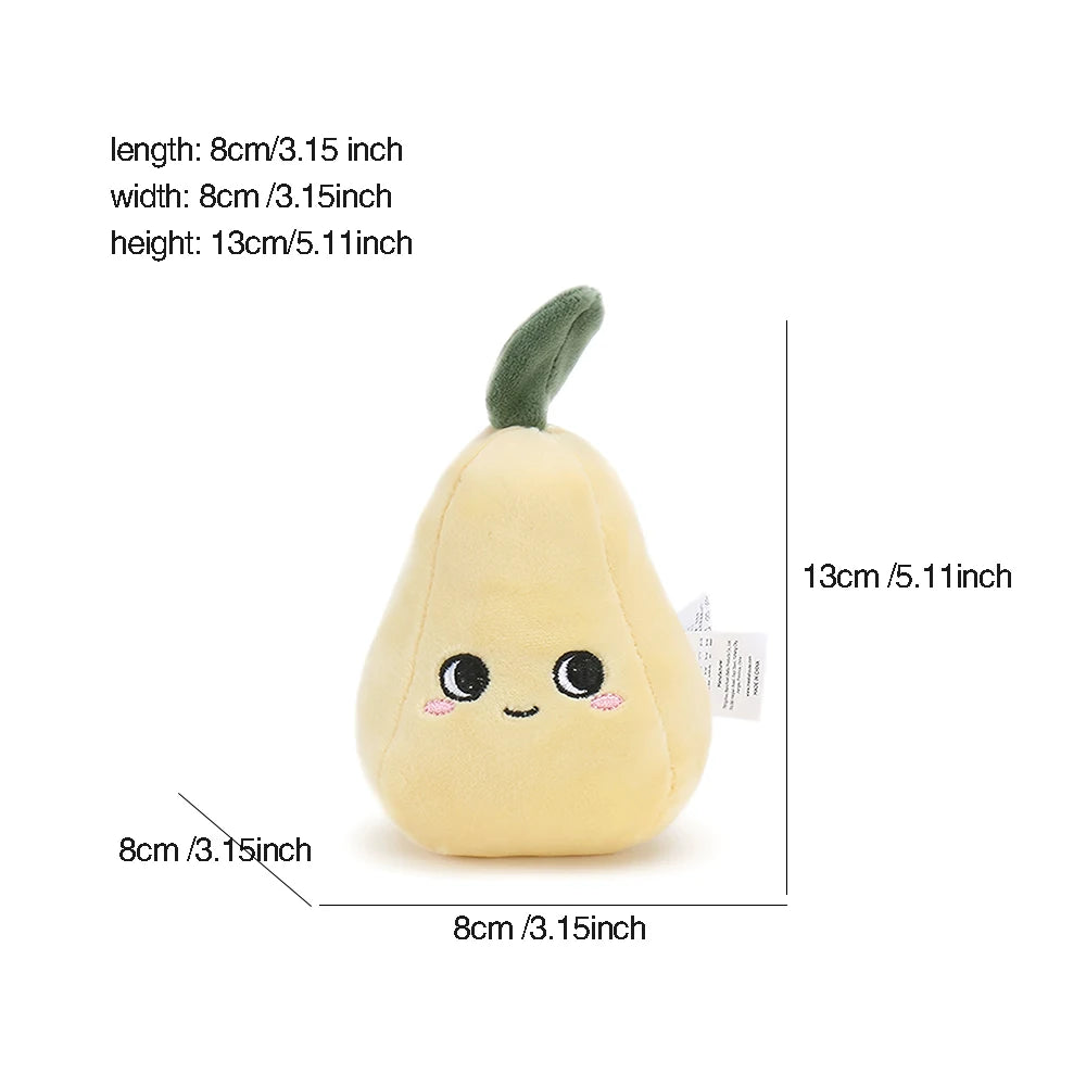 1PC Simulated Stuffed Fruit And Vegetable Soft Cute Cartoon Plush Toys Lemon Pumpkin For Baby Kids Appease Soother Toy Gifts