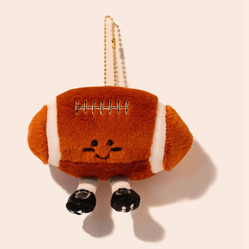 Cute and creative cartoon sports game ball pendant planet plush toy tennis doll fun claw machine