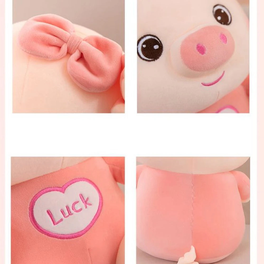 20cm Small And Delicate Angel Lucky Pig Plush Toy Lucky And Love To Sleep With Sitting Soft Doll Christmas Gifts For Children