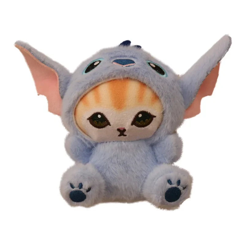 Stitch Plush Keychain Toy Mofusand Plushie Shark Cat Doll Plushies Cute Stuffed Bag Pendant Girls Birthday Xmas Gifts