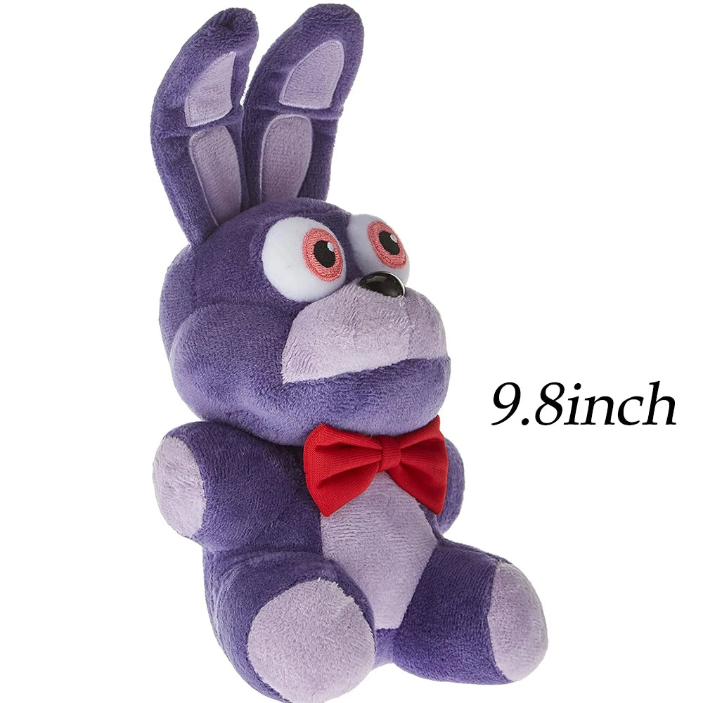 Purple Rabbit Plush Doll Red Tie FN Series Toys Convenient to Carry Anime Game Accessories Small Gifts for Friends and Kids