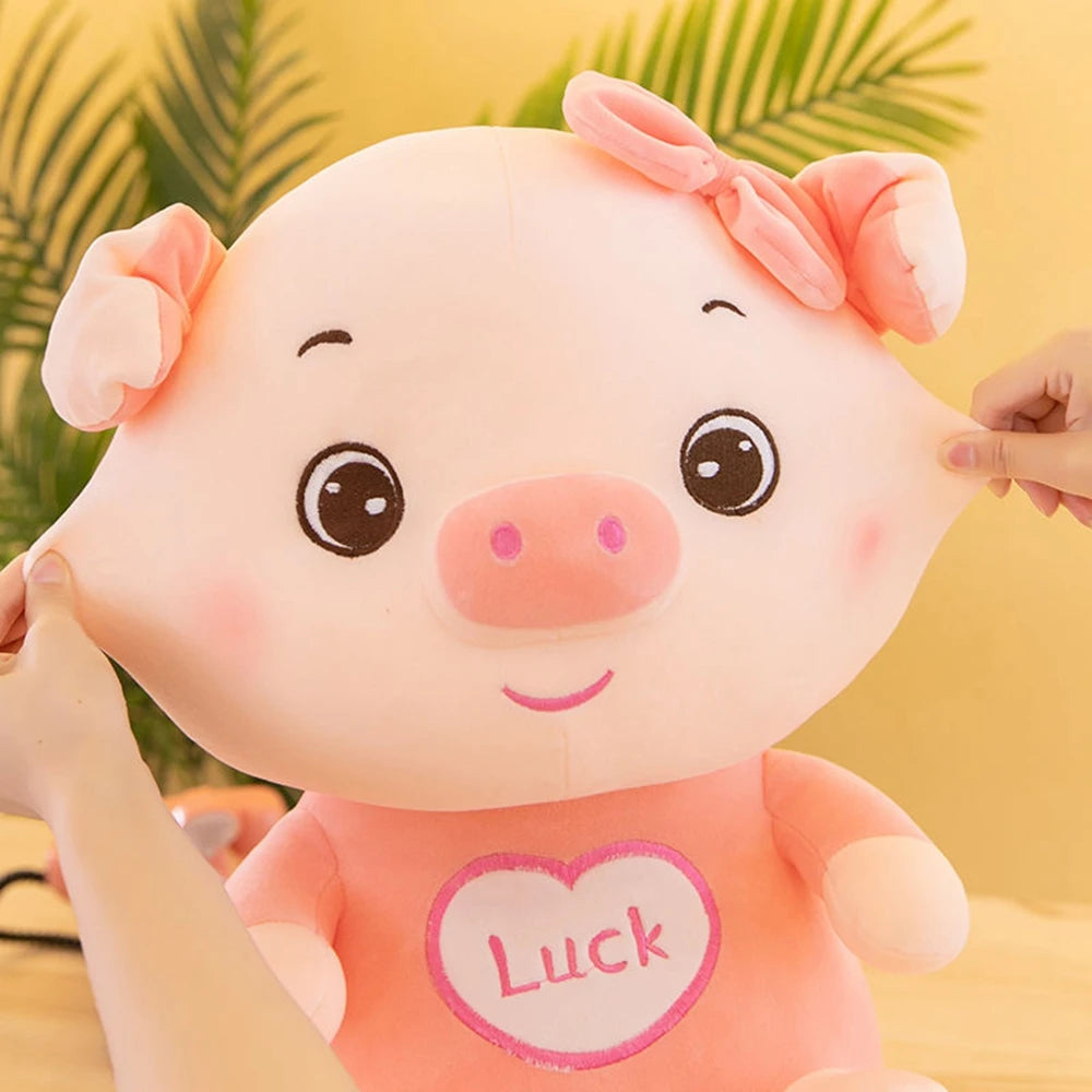 20cm Small And Delicate Angel Lucky Pig Plush Toy Lucky And Love To Sleep With Sitting Soft Doll Christmas Gifts For Children