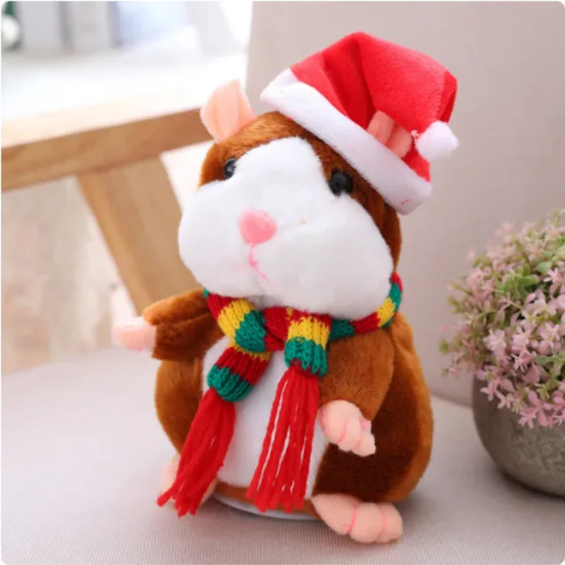 Cute Talking Hamster Speak Talk Sound Record Repeat Stuffed Plush Animal Kawaii Talking Hamster Mouse Toys For Children Gifts