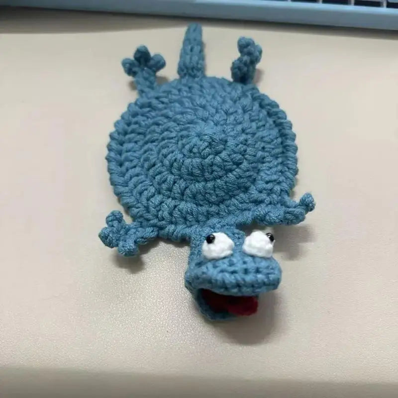 Handmade Animal Crochet Cotton Drink Coaster, Playful Cup Mat for Coffee Table, Desk and Cozy Home Decor