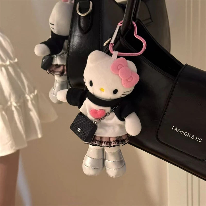 Sanrio Hobby Long Legs Hello Kitty Cartoon Translated Mixed Style Series Plush Doll Pendant Bags and Dresses Birthday Gift