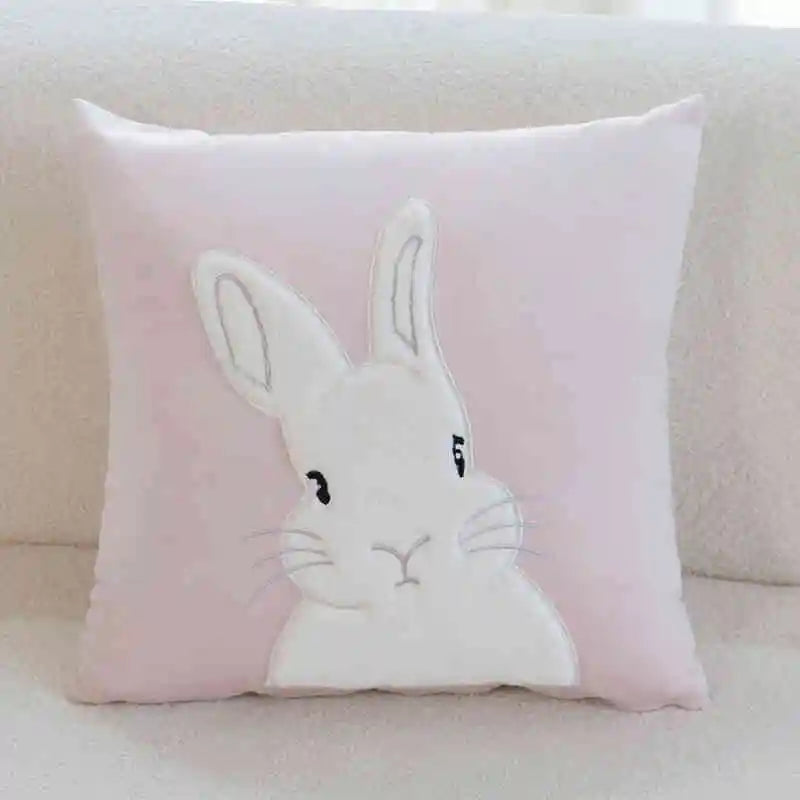 Cloud Bunny Textured Pillow Cover – 45 × 45 cm