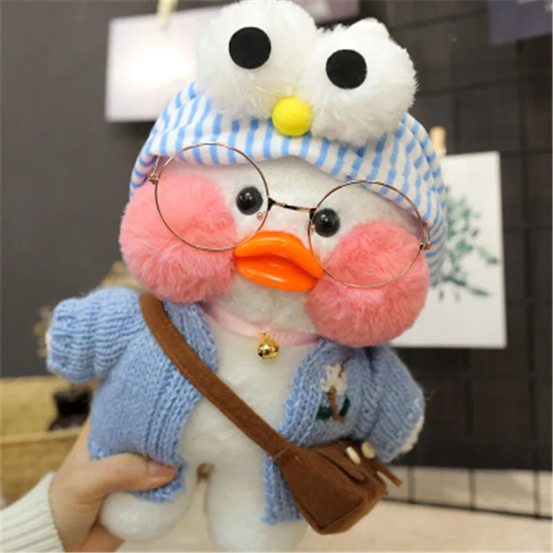 New plush Cute Lafan Duckes Cafe Duckes 30cm Doll Plush Toy Stuffed Soft Doll Kawaii Animal Pillow Birthday Gift for Kids