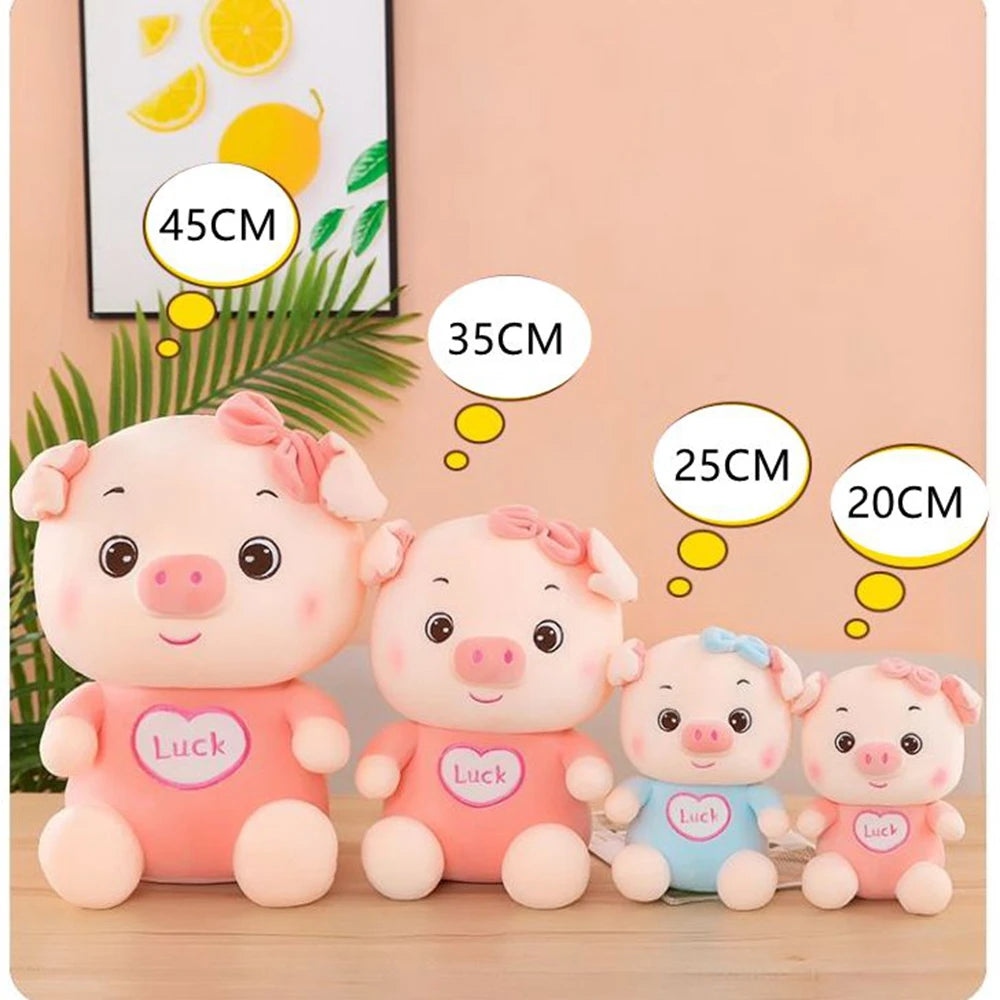 20cm Small And Delicate Angel Lucky Pig Plush Toy Lucky And Love To Sleep With Sitting Soft Doll Christmas Gifts For Children