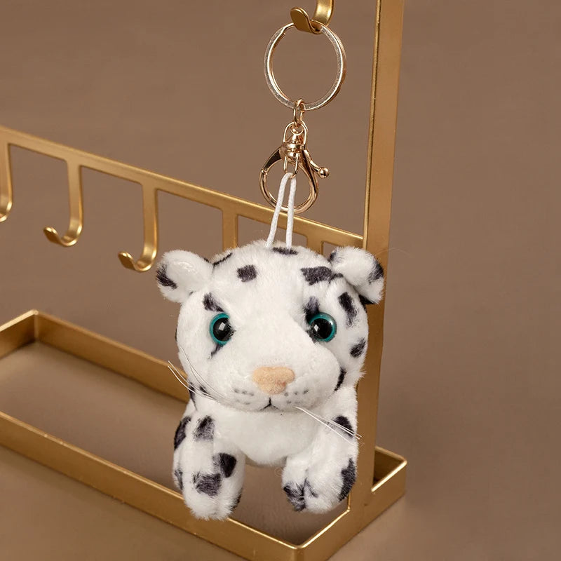 Hot Sale 10cm Mini Forest Animals Stuffed Plush Pendant Toy Lion Tiger Rabbit Deer Panda Doll Keychain For Kid Birthday Gifts