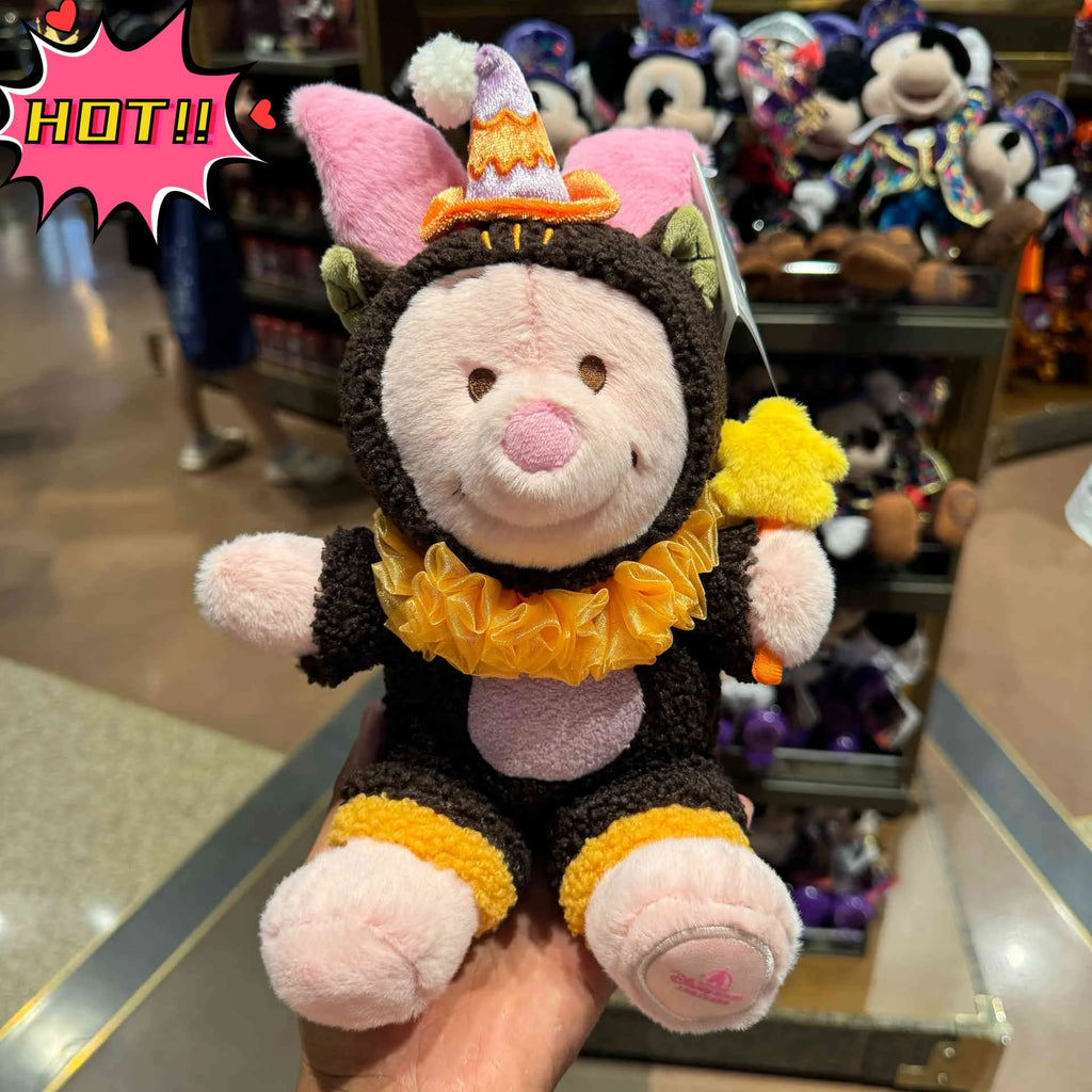 Shanghai Disneyland 2024 Halloween Winnie the Pooh, Piglet, Tigger, and Eeyore Plush Toys & Souvenirs