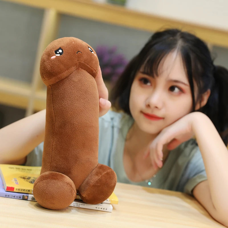 Long Lifelike Penis Plush Toy Stuffed Dick Trick Doll Real-life Penis Expressions Pillow Sexy Toy Lovers Tricky Birthday Gift