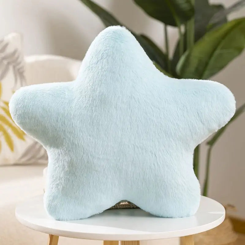 Multi-coloured star pillow super soft cute plush toy sleeping pillow for kids