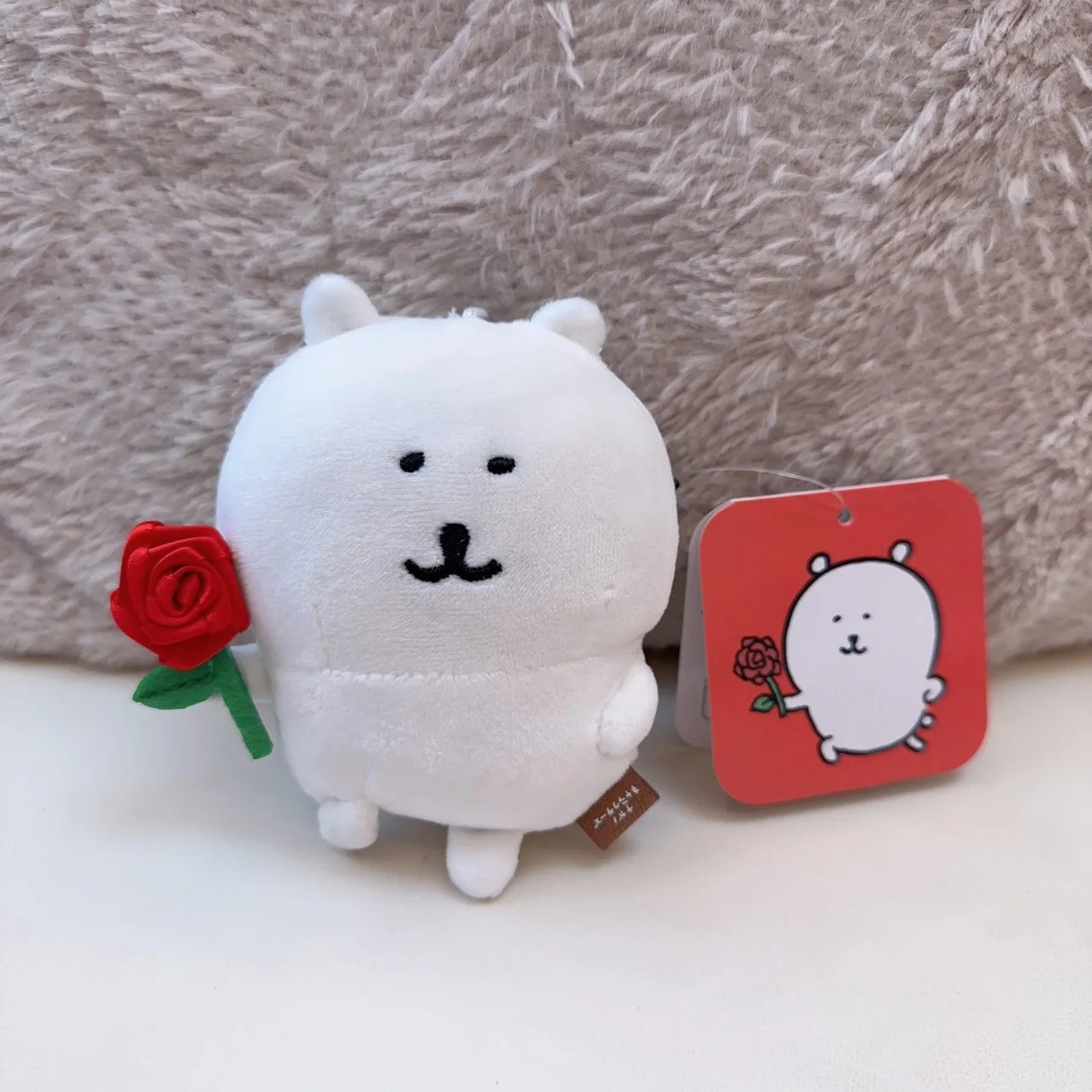 8cm New Product Self-deprecating Bear Peach Limited Doll Girl Bag Plush Pendant Cute Cartoon Toy Keychain Decoration School Gift