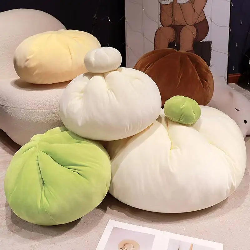 15/45cm simulation cartoon baozi pillow filled with plush toys, figurines, cute anime, children's birthday gifts, fun dolls