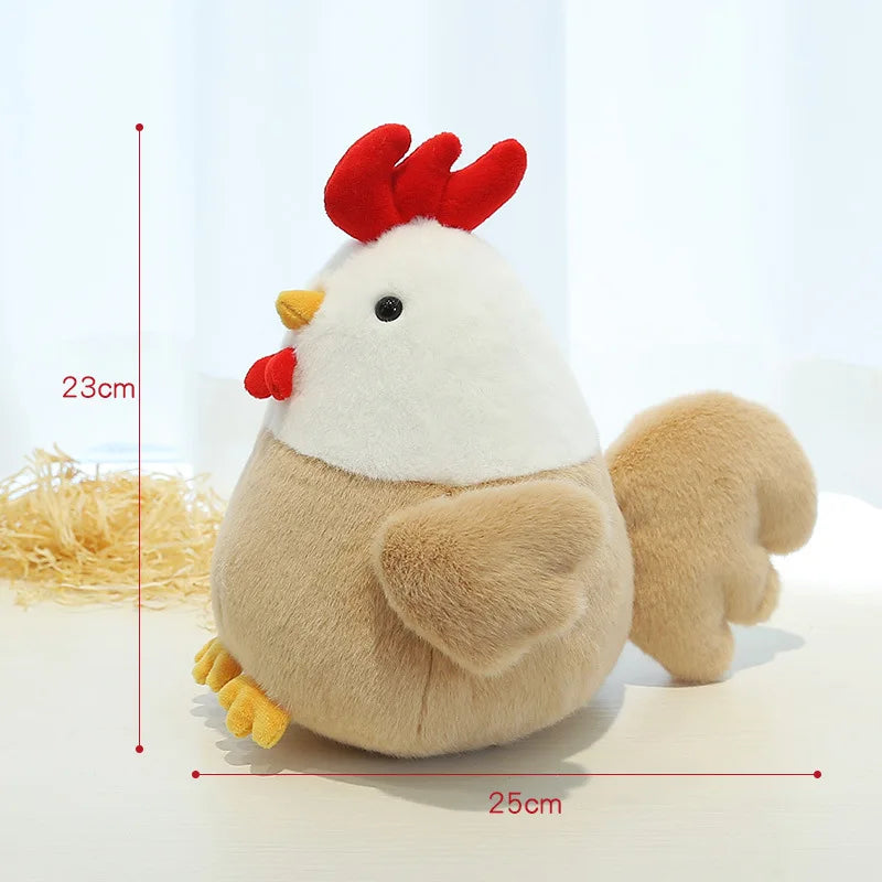 25CM Plush Toy Chicken Doll Cute Hen Doll Soft and Comfortable Girl Sleeping Pillow Gift Plush Toys Pillow Plushie Stuffed Toys