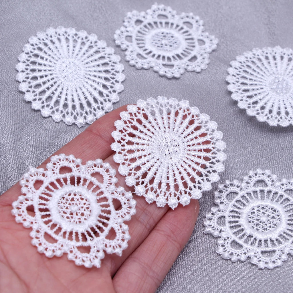 Mini Crochet Lace Doily Coasters for Dollhouse Displays Tea Tables and Handmade Decor
